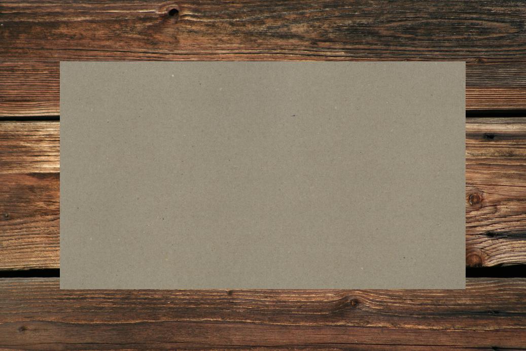 Einzelkarten 105x210 mm Recycling Kraft Naturgrau 290 g/qm